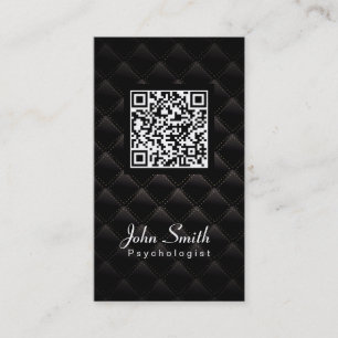 Deluxe QR Code Psychologist Business Card