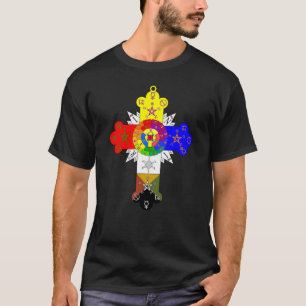 Deluxe Rose Cross Lamen T-Shirt Men (Black)