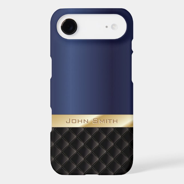 Deluxe Royal Blue w/ Custom Name iPhone 5 Case (Back)