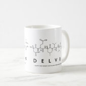 Delvin peptide name mug (Front Right)