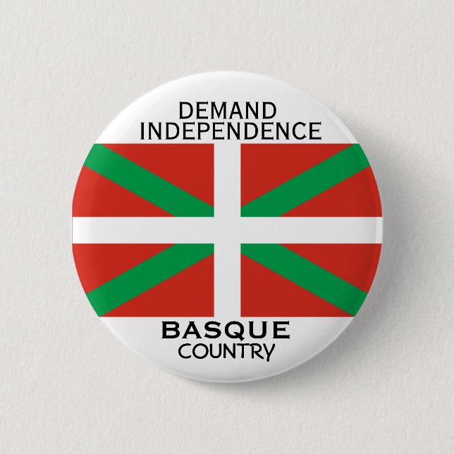 Demand Independence for the Basque Country 6 Cm Round Badge (Front)