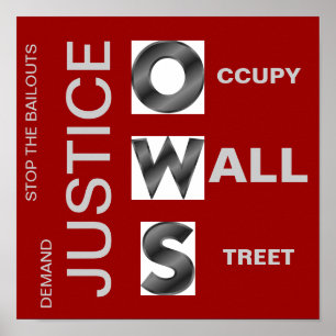 DEMAND JUSTICE O CCUPY W ALL S TREET POSTER