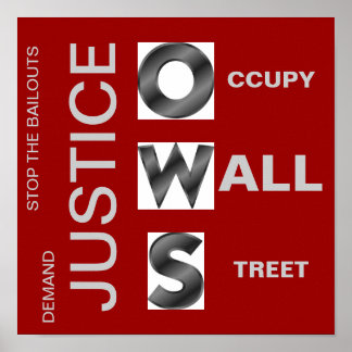 DEMAND JUSTICE O CCUPY W ALL S TREET POSTER