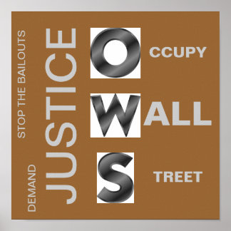 DEMAND JUSTICE O CCUPY W ALL S TREET POSTER