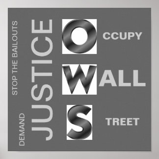 DEMAND JUSTICE O CCUPY W ALL S TREET POSTER