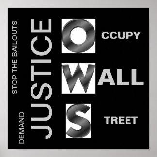 DEMAND JUSTICE O CCUPY W ALL S TREET POSTER