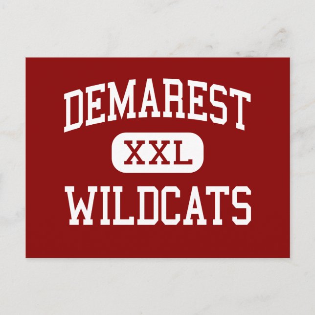 Demarest - Wildcats - Middle - Demarest New Jersey Postcard (Front)
