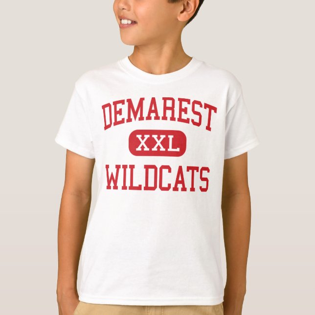 Demarest - Wildcats - Middle - Demarest New Jersey T-Shirt (Front)
