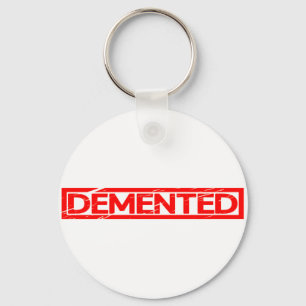 Demented Stamp Key Ring