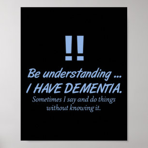 Dementia Alzheimerheimer Warrior Patients Brain Di Poster