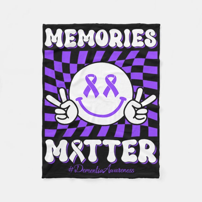 Dementia Awareness Memories Problem Heimerheimer  Fleece Blanket (Front)