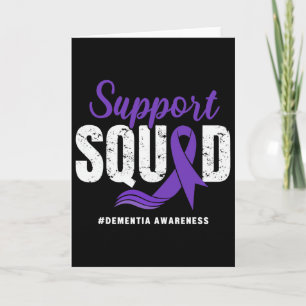 Dementia Awareness Support Squad Wear Purple Aware Card