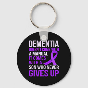 Dementia Comes With A Son Heimerheimer's Awareness Key Ring