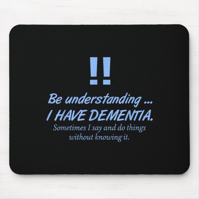 Dementia Heimer Warrior Patients Brain Disorder Vi Mouse Mat (Front)
