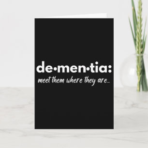 Dementia Heimerheimer Awareness Card