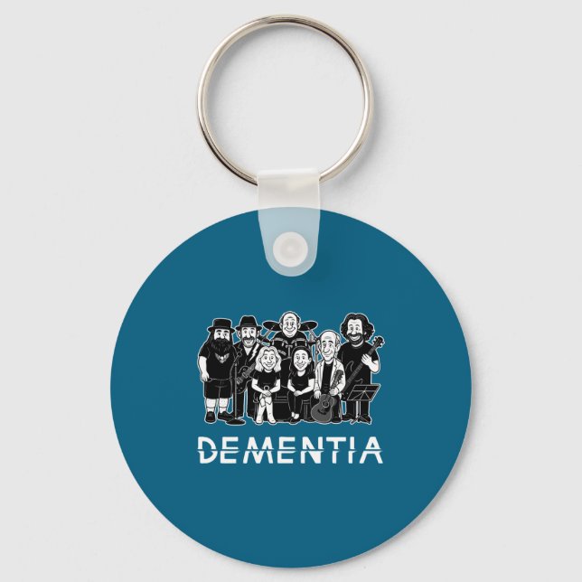 Dementia New Black _1  Key Ring (Front)