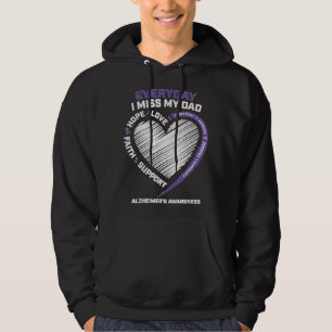 Dementia Products Purple In Memory Dad Alzheimers  Hoodie