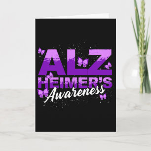Dementia Purple Ribbon Butterflies Heimerheimers A Card