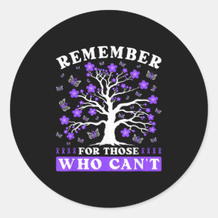 Dementia Remember For Those Who Can't Heimer Classic Round Sticker