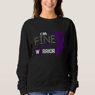 Dementia Warrior I'm Fine Feather Sweatshirt