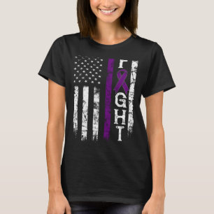 Dementia Warrior US Flag T-Shirt