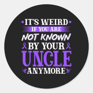 Dementia Weird Not Known By Uncle Memories Heimerh Classic Round Sticker