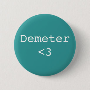Demeter <3 Goddess of Agriculture 6 Cm Round Badge