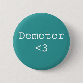 Demeter <3 Goddess of Agriculture 6 Cm Round Badge