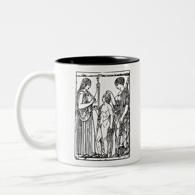 Demeter and Persephone Two-Tone Coffee Mug (Left)