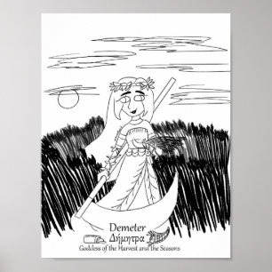 Demeter Coloring Page Print