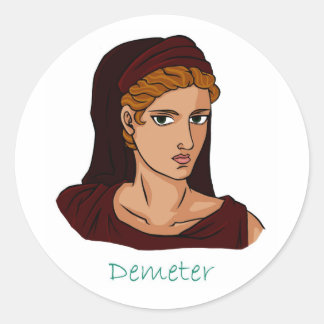 Demeter - Greek Goddess Classic Round Sticker