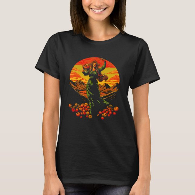 Demeter Greek Mythology Goddess of Harvesting T-Shirt (Front)