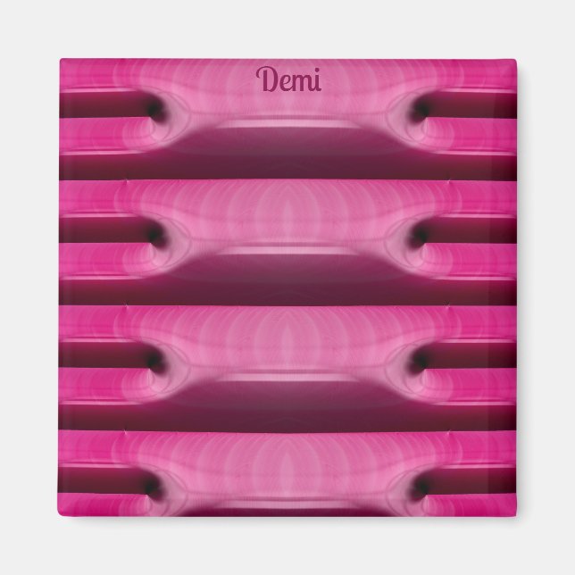 DEMI ~ BON BONS ~ Abstract Pattern ~ PINK ~ Magnet (Front)