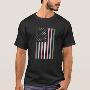 Demi Girl America Flag Demi Girl USA Demigirl Prid T-Shirt