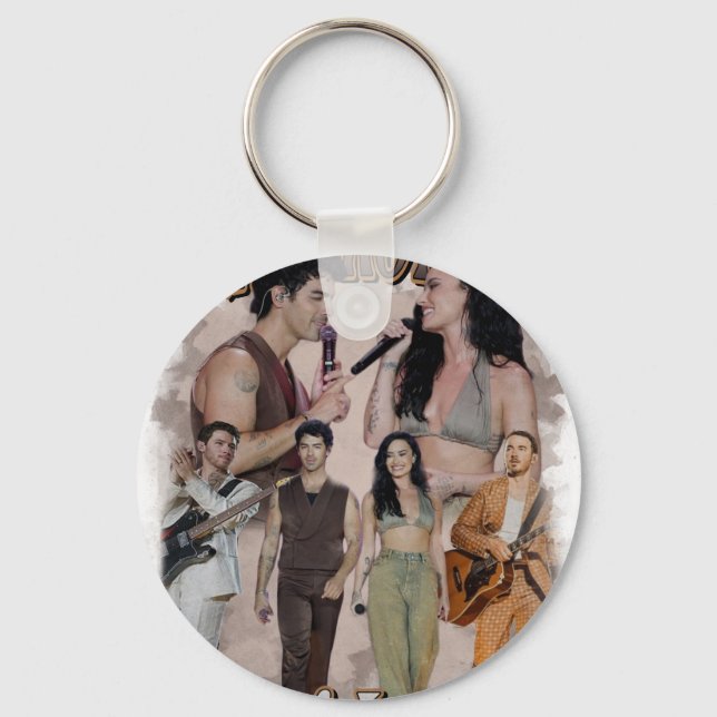 Demi Lovato Jonas Brother Key Ring (Front)