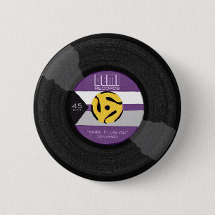 Demi Records Demisexual Pride Vinyl LGBTQ Pin