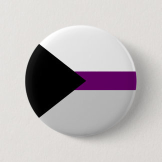 Demi-sexual flag button. 6 cm round badge