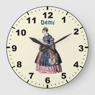 DEMI ~ SPANISH COSTUME ~ Personalised  Large Clock
