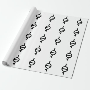 Demiagender Demigirl Gender Symbol Wrapping Paper