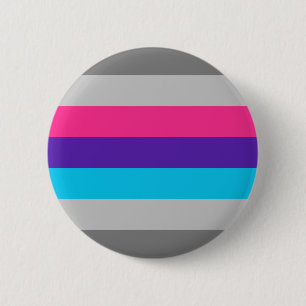 Demiandrogyne Pride Flag  6 Cm Round Badge