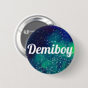 Demiboy Customisable Galaxy Identity 6 Cm Round Badge
