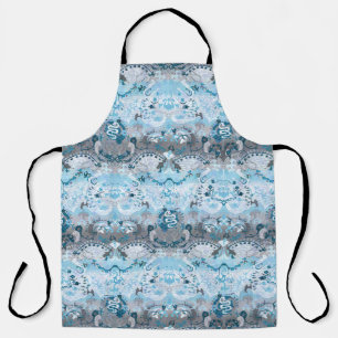 Demiboy Dragon Damask - Stylish Pride Flag Colours Apron