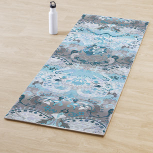 Demiboy Dragon Damask - Stylish Pride Flag Colours Yoga Mat