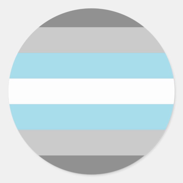 DemiBoy flag Classic Round Sticker (Front)