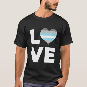 Demiboy Pride Flag Love Demiboy Flag T-Shirt