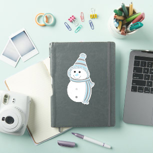 Demiboy Pride Snowman Snowperson Flag Blue Grey