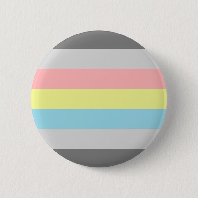 Demiflux Pride 6 Cm Round Badge (Front)