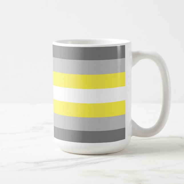 Demigender Pride Flag Coffee Mug (Right)