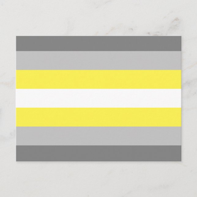 Demigender Pride Flag Postcard (Front)