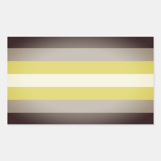Demigender Pride Rectangular Sticker (Front)